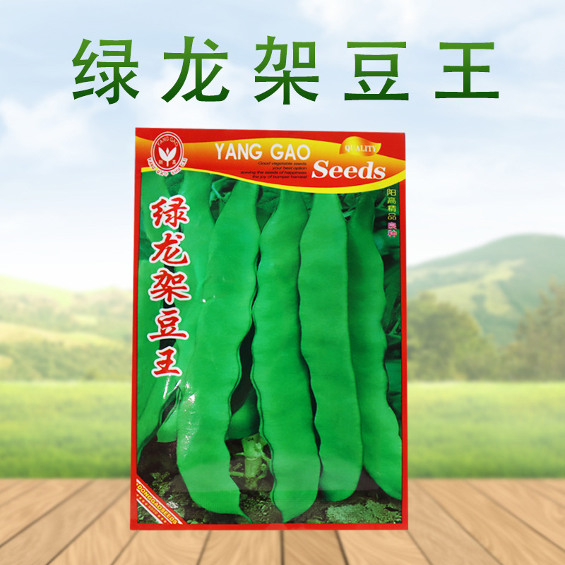 10克低价供应绿龙架豆 蔬菜 豆角种子 适应性广 商品性蔬菜菜种子|ms