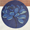 Cross-border PVC round woven placemat hotel heat insulation mat home new Chinese style western food mat printing coaster table mat