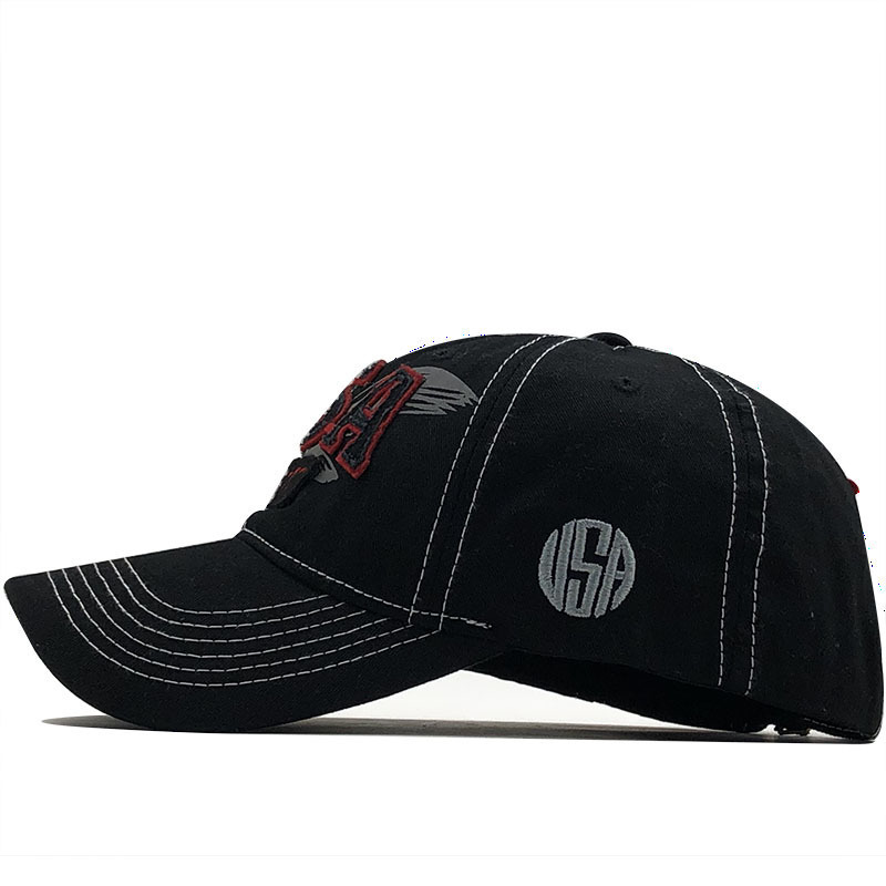 Eagle Embroidered Baseball Cap Cotton Unisex Sun Hat For Men_voghion.com