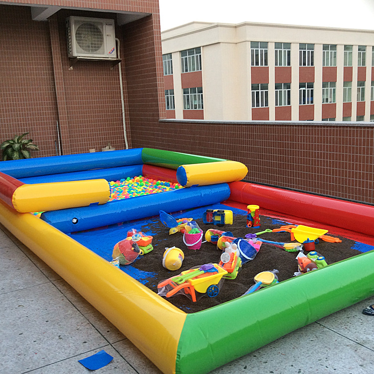大型广场游乐球池厂家 决明子池海洋球池 公园沙池沙滩 充气球池|ms