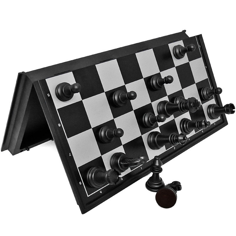 国际象棋中号 磁性棋子折叠棋盘 学生初学者套装儿童益智棋牌玩具|ms