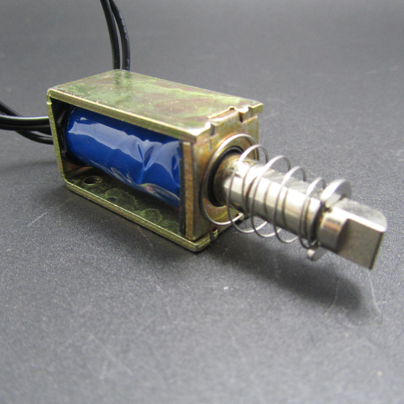 DS-0730锁存储柜锁带锁舌吸入式带卡槽定位抽屉柜电缆箱柜锁DC12V