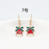 Christmas cartoon earrings, European style, suitable for import