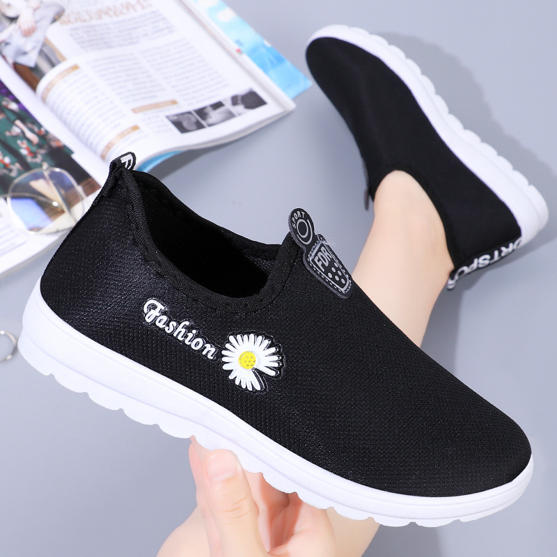 Ladies Athletic Shoes Tennis Shoes Sneakers Fabric Lightweight Footgear_voghion.com