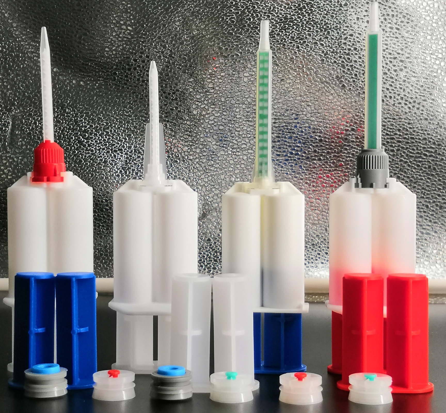 厂家批发供应@双组份25ML 1:1带推杆搅拌棒针筒