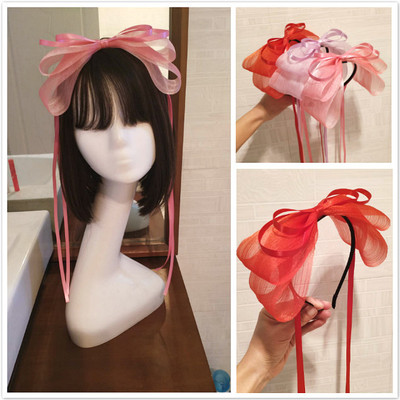 新款lolita发饰KC仙百搭洛丽塔蝴蝶结发箍二次元暗黑cosplay头饰|ms
