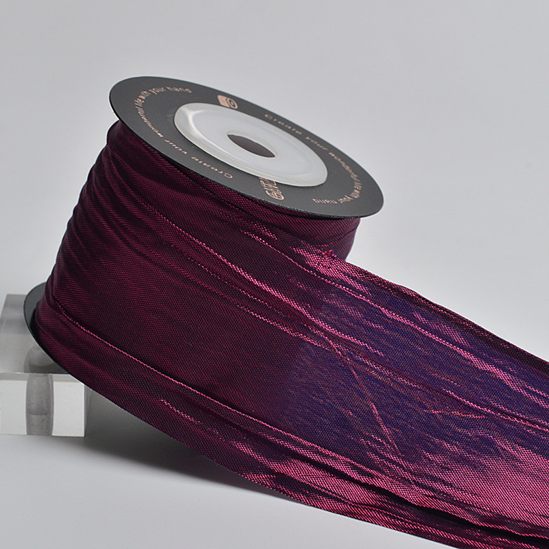 Impresión de la cinta arco regalo cuerda cinta plisada coreana accesorios de embalaje en stock al por mayor Corea del Sur cinta de poliéster