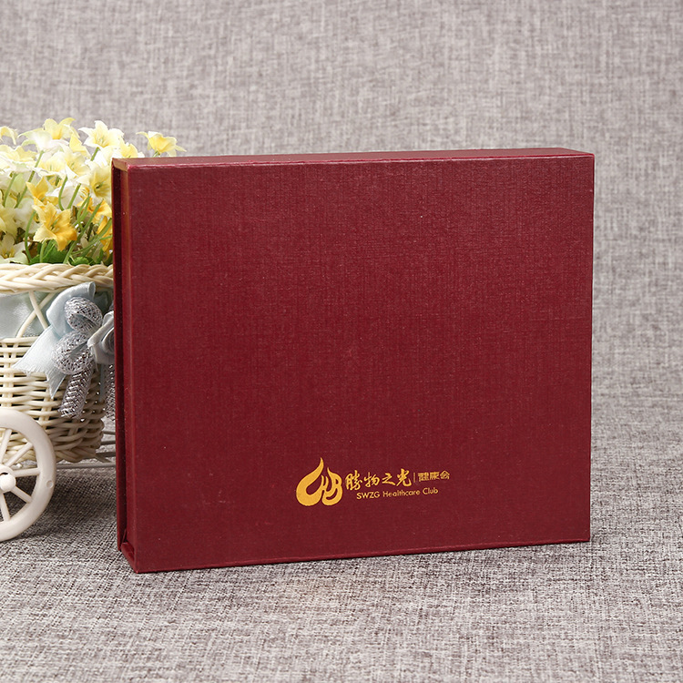 厂家生产定制硬纸板保健品含内衬礼盒 烫金LOGO翻盖礼品盒