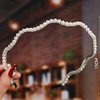 Woven hair accessory for bride handmade, Japanese headband from pearl, hairgrip with bow, hairpins, Korean style