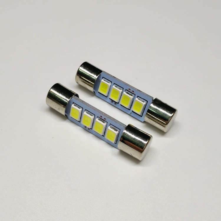 Автомобильная Светодиодная лампа для чтения B6-2835-4SMD-28MM двухсторонняя лампа ST6 с плоской головкой, зеркало для макияжа, свет