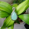 Green retro pendant emerald, internet celebrity