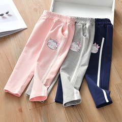 Girls' autumn pants wear spring and autumn trousers 2021 new children's clothing baby girl's coat autumn pants children's casual pants