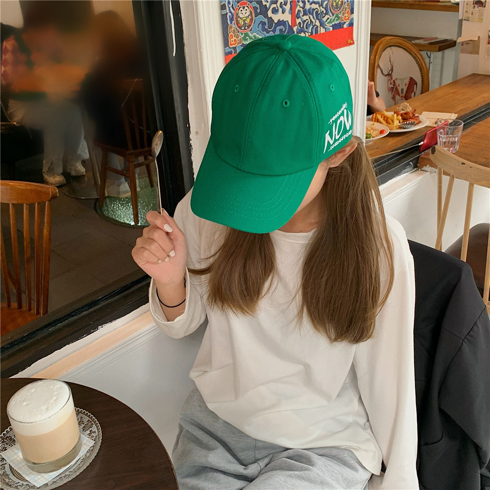 spring and summer green wild letter cap NSCM10093