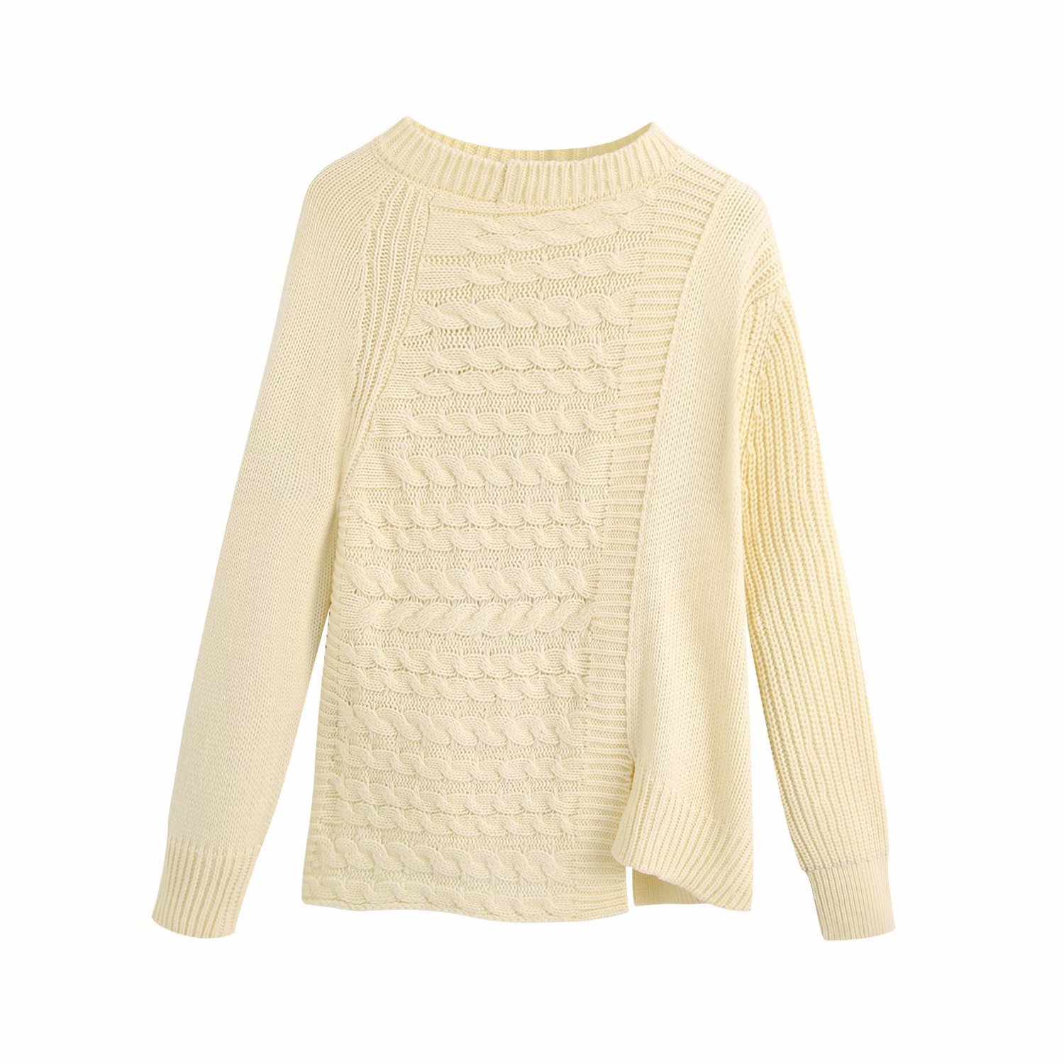 wholesale autumn irregular knit sweater women s sweater NSAM6408