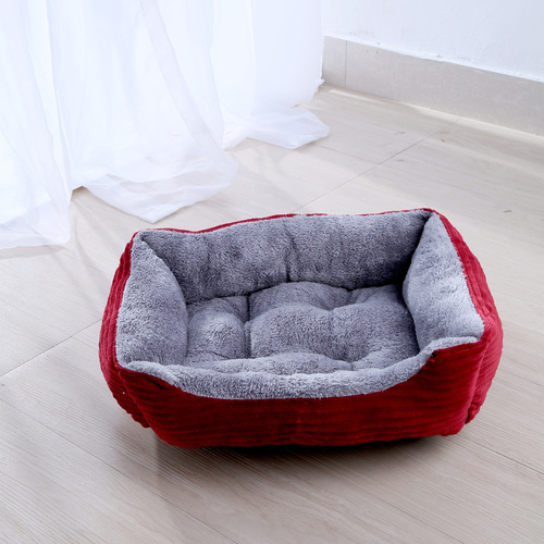 Four seasons universal pet nest candy color square dog nest Teddy Pomeranian dog mat cat nest pet nest manufacturer wholesale