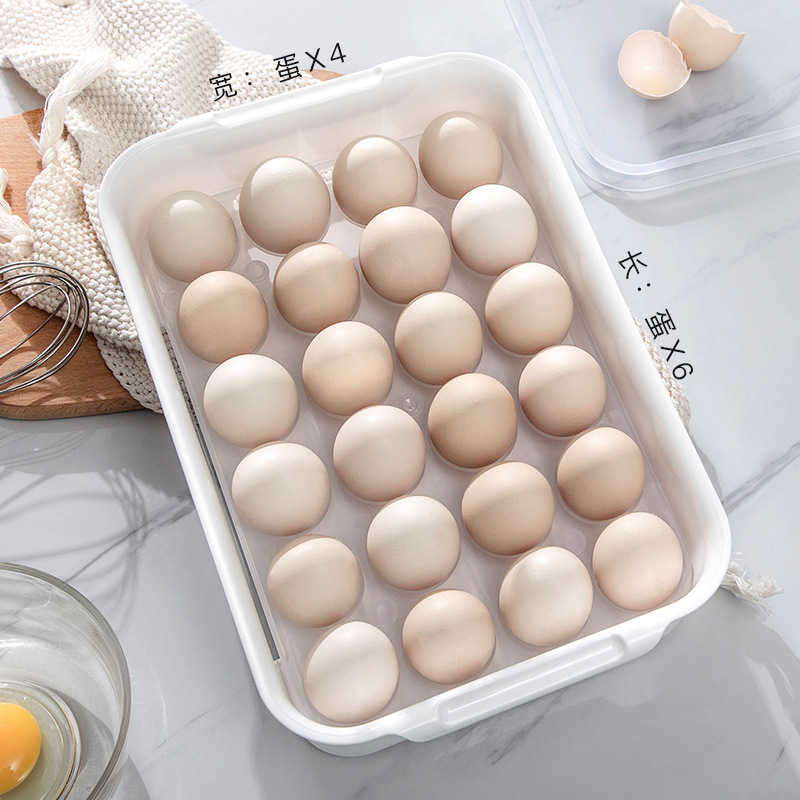 Refrigerador caja de almacenamiento de huevos cajón de cocina hogar multi-capa huevo caja de huevo estante bandeja artefacto