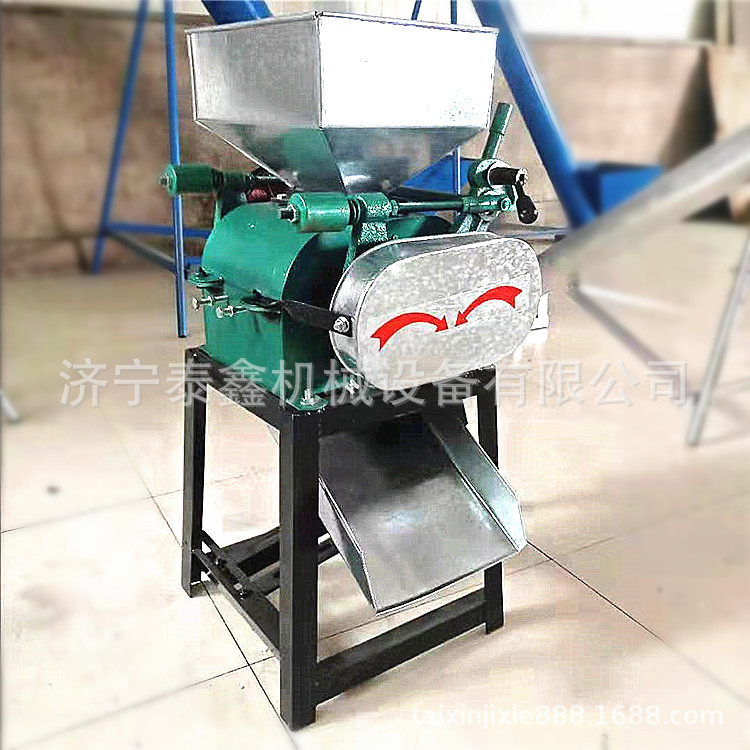 2018新型 花生大豆挤扁破碎机厂家 粮食破碎机价格
