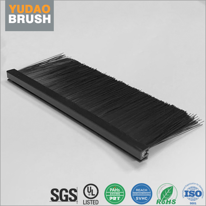 [Plastic Strip Brush V0] Anti-Static and Dust-Proof Nylon Strip Brush for Apc Cabinet Wiring and Wiring