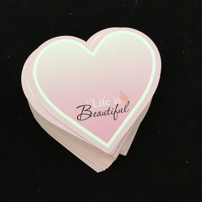 Tarjeta de un solo corazón doble corazón amor en forma de corazón gratitud pequeña tarjeta de felicitación Día DE LA Madre cumpleaños vacaciones cálida bendición Tarjeta de escritura a mano