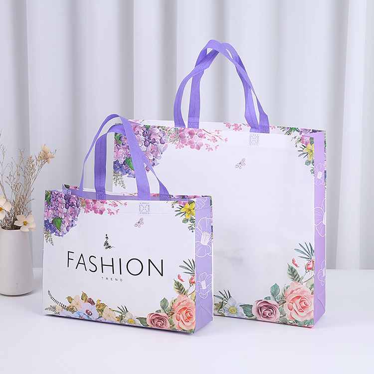 新款衣服服装无纺布手提袋子女装童覆膜手提礼品包装袋定制印logo|ms