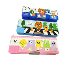 小灵精3502笔盒文具盒幼儿园小学文具盒卡通塑料文具盒