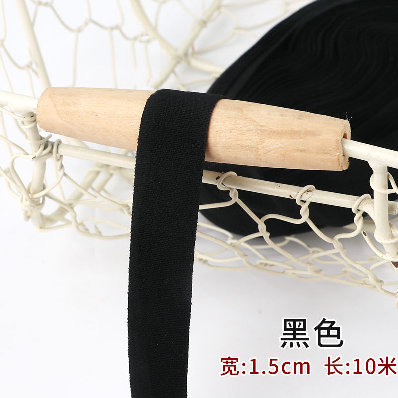Tira de borde elástico de algodón accesorios de tela tira de borde de ropa de bebé cinta ropa interior banda elástica correa de tela plegable
