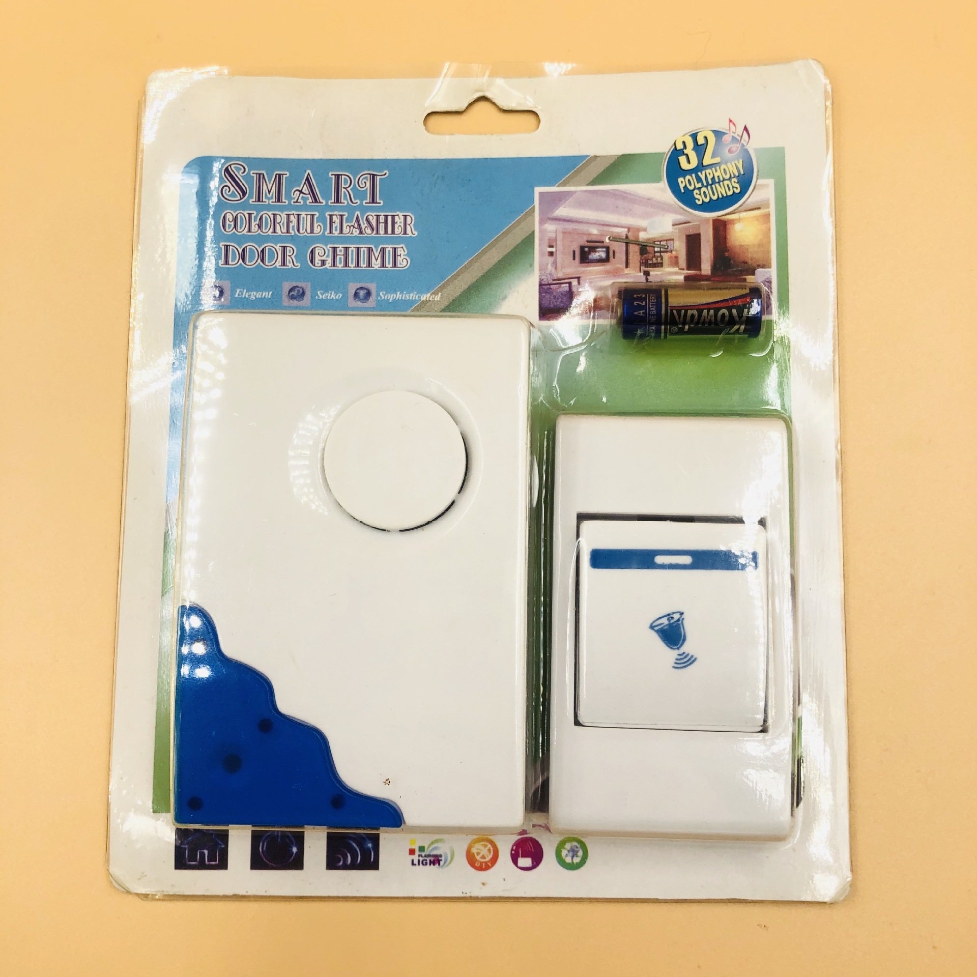 厂家直销 遥控门铃 无线门铃 家用一拖一电子门铃 老人呼叫器