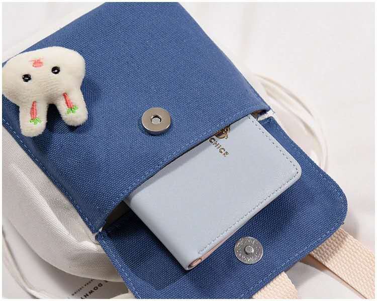 "2020 New style canvas bags for foreign trade, Korean style creative and fashionable shoulder bags, crossbody bags, one-piece consignment. undefined