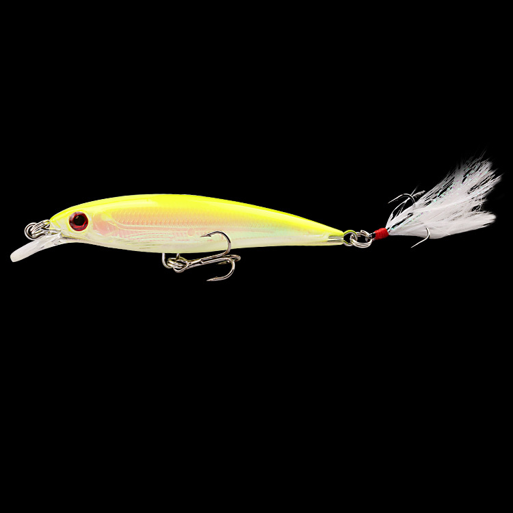 Shallow Diving Minnow Lures Hard Plastic Baits Bass Trout Fresh Water Fishing Lure