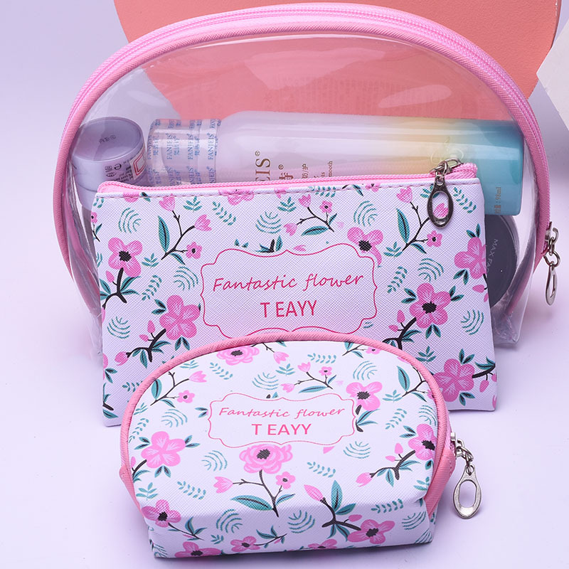 新款女士時尚大氣美觀多用三件套化妝包大容量廠家直銷