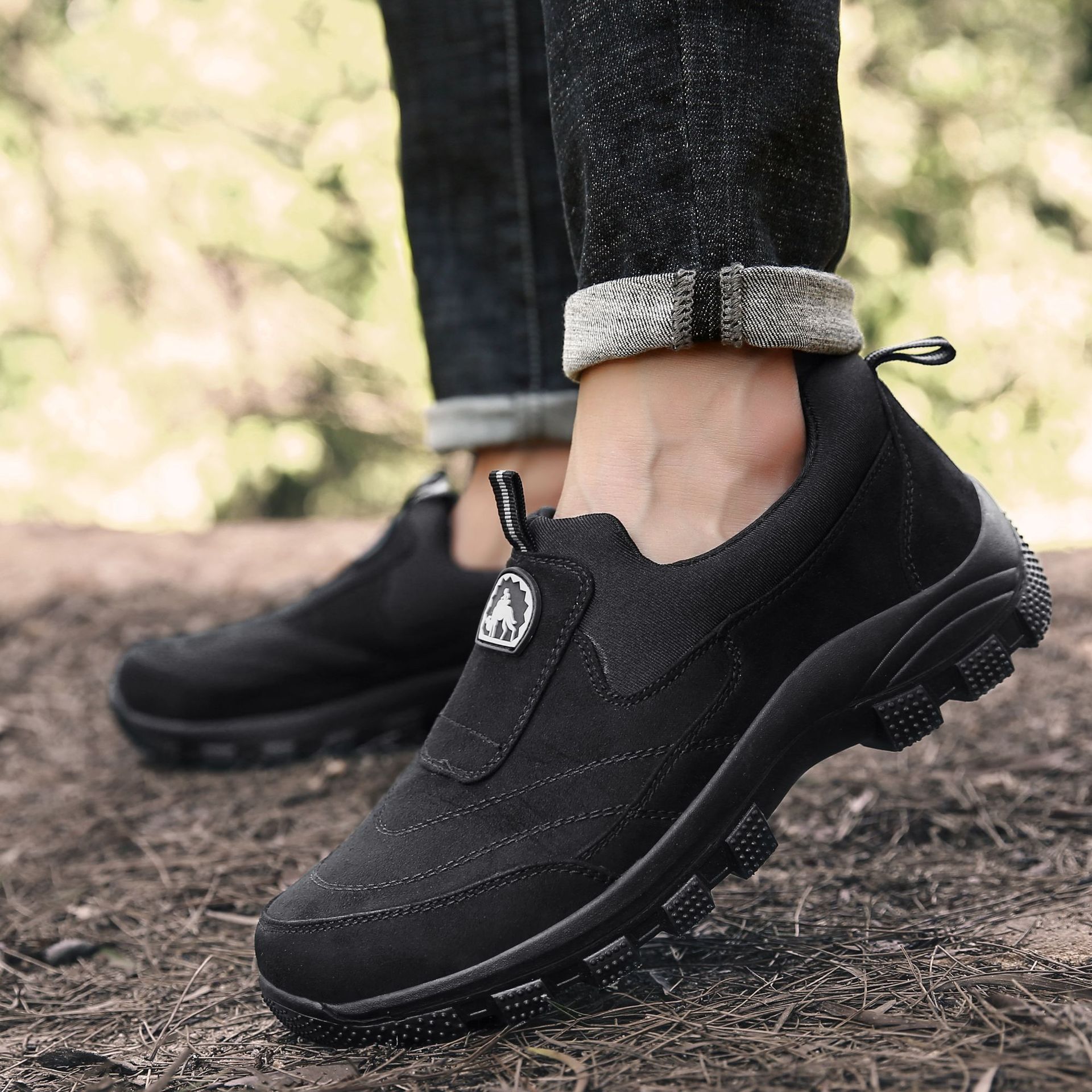 ActiveGo Herbst/Winter 2020 – Lässige Outdoor-Slipper im britischen Stil für Väter, Größe 46 (groß) – Herrenschuhe_voghion.com