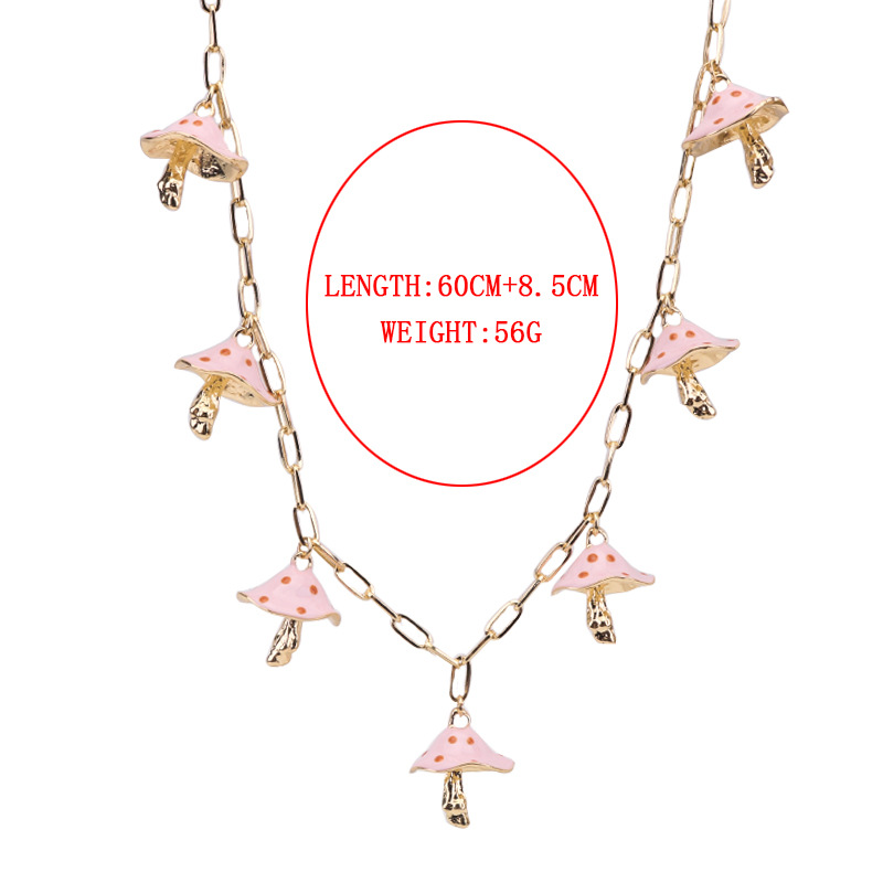 Fashion Mushroom Alloy Plating Womenu0027S Pendant Necklace 1 Piece