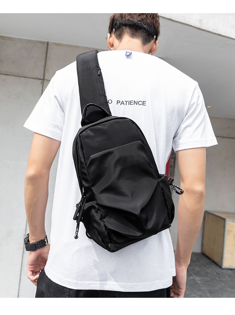 Chest Bag, Casual Simple Shoulder Messenger Bag Multifunctional Fashion Brand Crossbody Backpack Small Fashion Messenger Bag_voghion.com