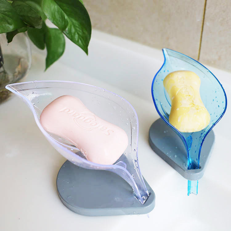 免打孔壁挂式吸盘肥皂盒创意卫生间浴室家用香皂盒皂托沥水肥皂架|ms