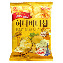 韓國進口薯片海太蜂蜜黃油薯片網紅薯片辦公地攤禮包休閑零食60g