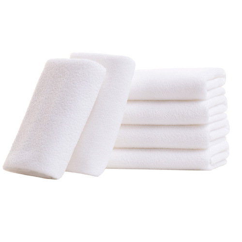 Hotels, guesthouses, public baths, hot springs, one-time use towels, white, wholesale, hair salons, foot massage shops, water-absorbent, non-falling hair