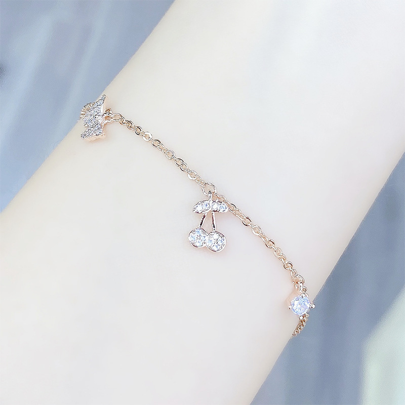 Elegant Geometric Copper Bracelets Plating Zircon Copper Bracelets 1 Piece