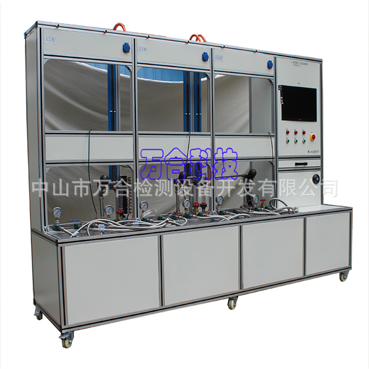 燃气壁挂炉三工位老化试验设备侧面