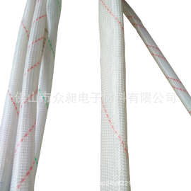 白底红条纹黄腊管内径3mm4mm聚氯乙烯玻璃纤维套管环保耐温150度