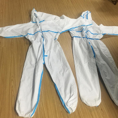 壹次性隔離衣45克SMS無防布防護服現貨貼牌定制代工