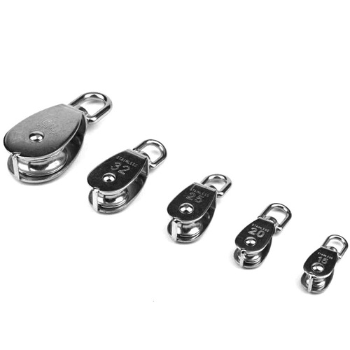 Supply of 304 stainless steel single pulley and double pulley, temperature resistant and corrosion resistant lifting wheel traction wheel