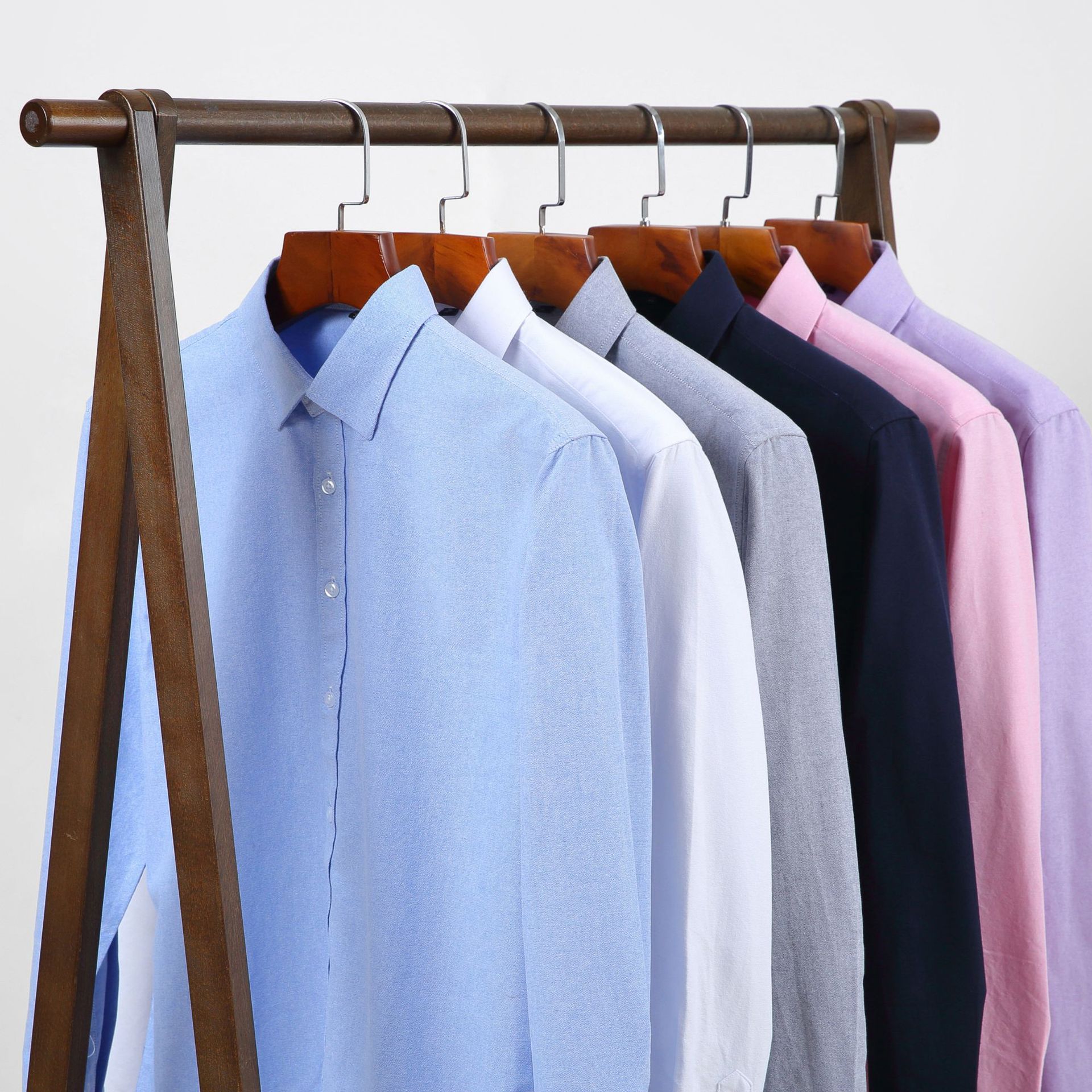 pure cotton Oxford men and women Long sleeve Anti wrinkle Self cultivation comfortable Primer Trend shirt customized logo