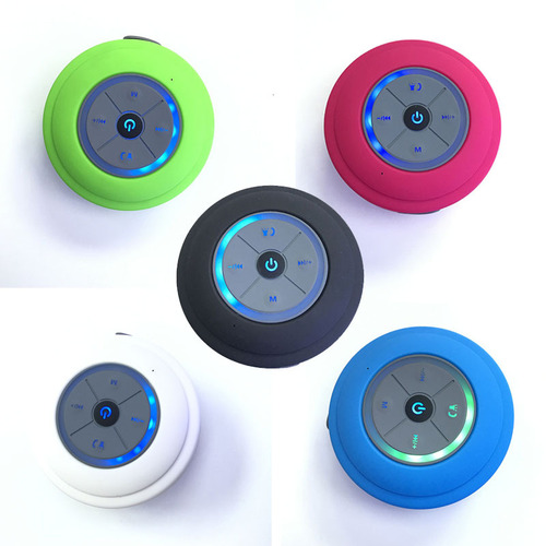 q9 Bluetooth speaker waterproof large suction cup audio with colored lights radio plug-in card new wireless foreign trade electronic gift