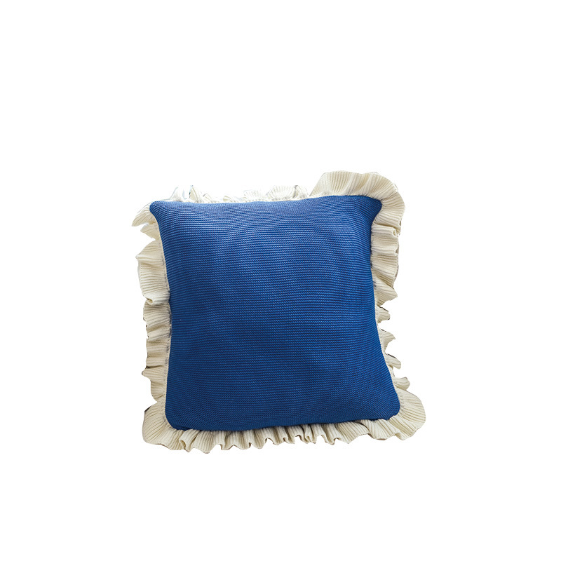 靠垫女王荷叶边办公室沙发靠垫抱枕床头靠含芯大靠枕靠背套