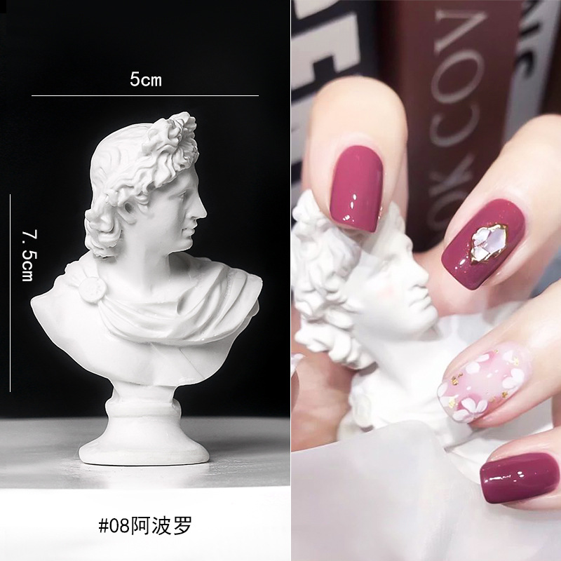 El mismo estilo de uñas fotografía apoyos decoración creativa David Apollo Manicura retro INS en línea decoración de celebridades Pequeño Libro Rojo