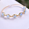 Jewelry, natural water handmade, adjustable crystal bracelet, 14 carat