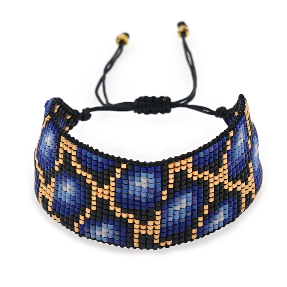 Nihaojewelry Wholesale Accessories Bohemian Ethnic Style Leopard Handmade Geometric Miyuki Beadeds Bracelet display picture 7