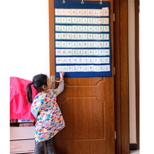 英语单词卡袋拼读音认字插卡挂袋儿童识字卡识字墙放卡片的收纳袋