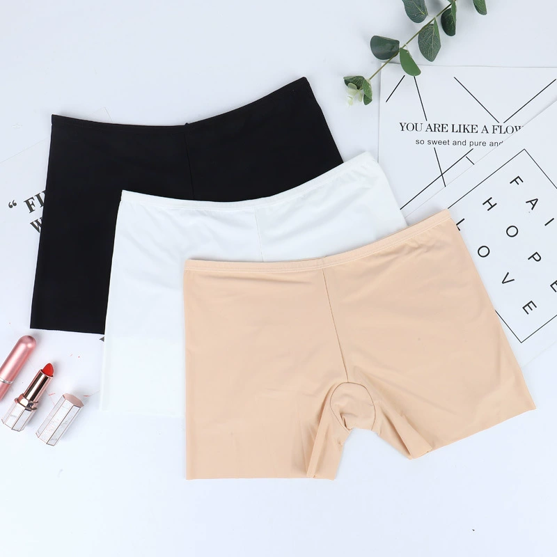 夏曰莲 Silk safe protective underware, comfortable trousers, leggings, mid rise