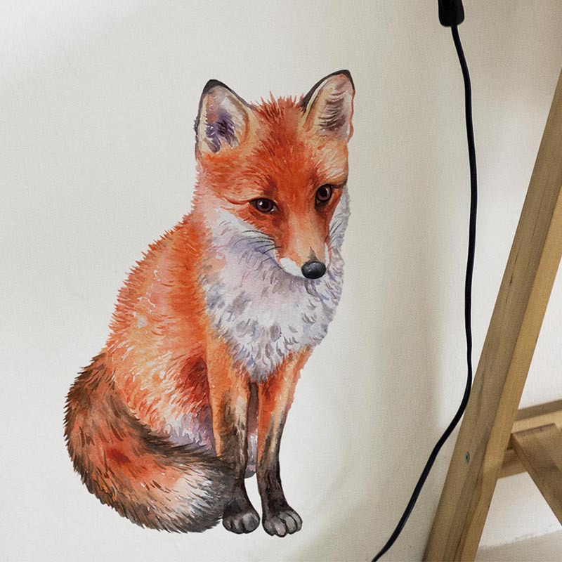 Casual Vacation Fox Pvc Wallpapers Wall Art display picture 5